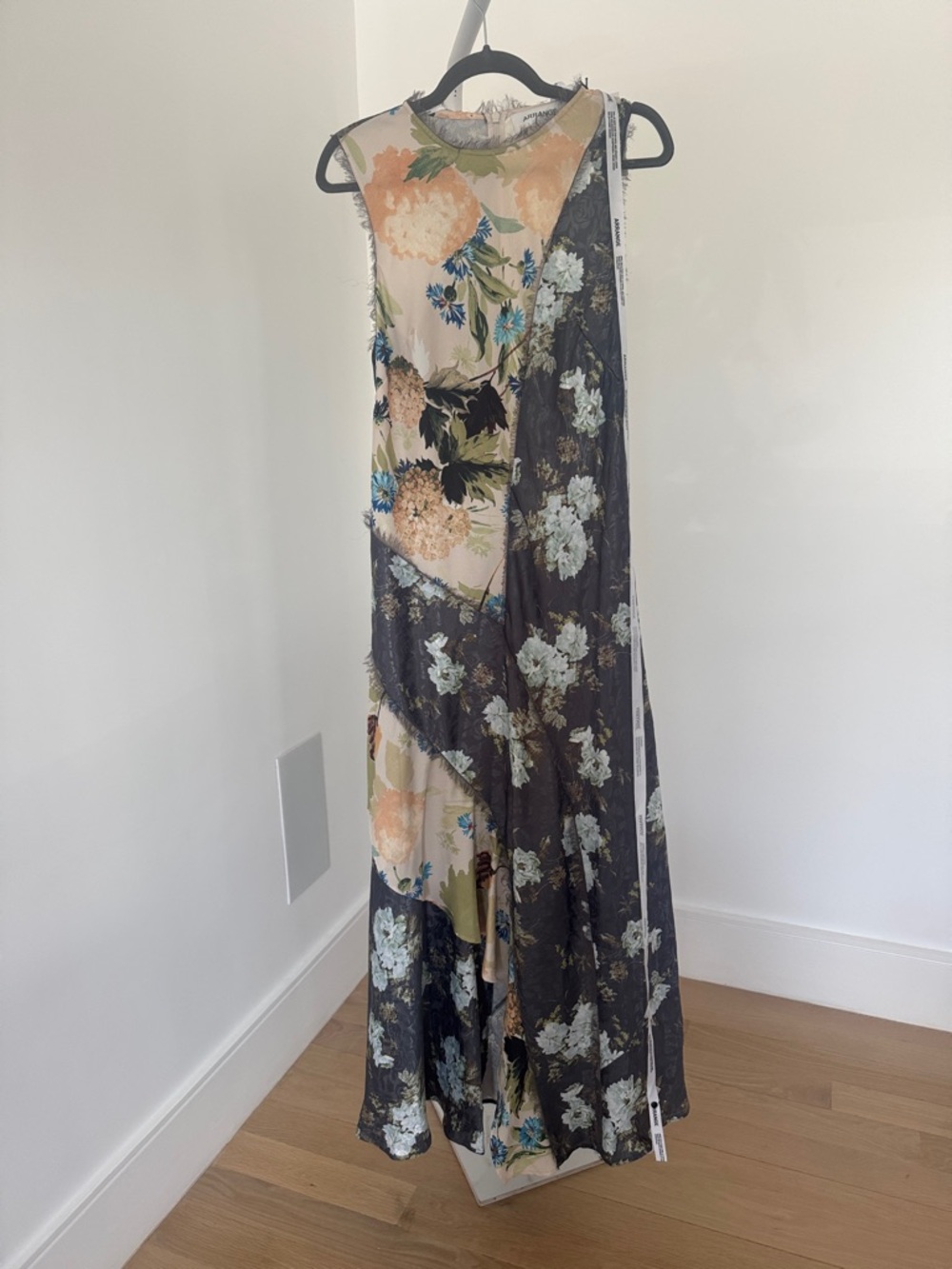 Sleeveless Floral Maxi Dress in Multi-Color